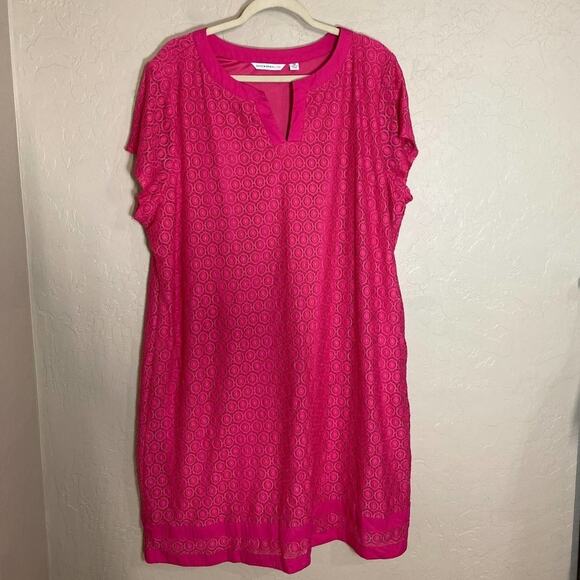 Isaac mizrahi live pink lace shift dress - Picture 1 of 5